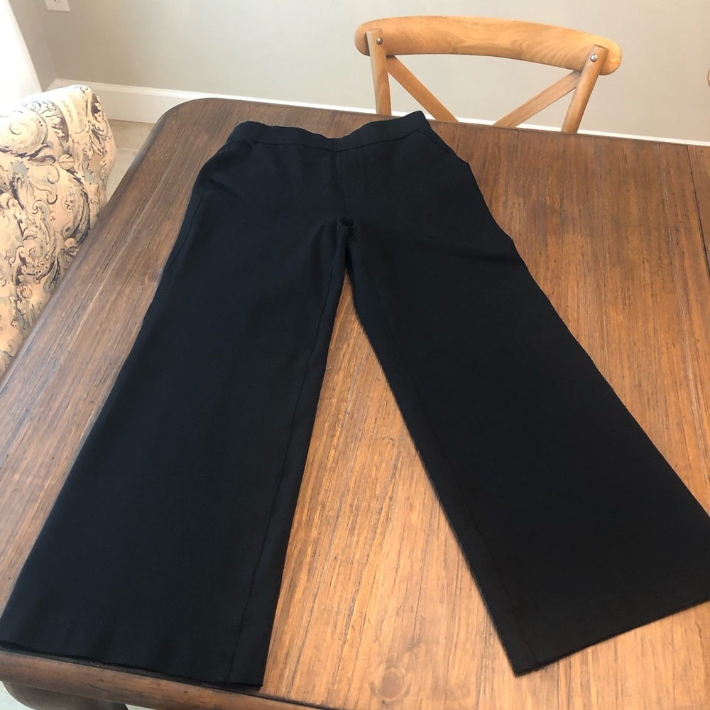 Spank ponte wide leg pant medium black